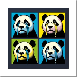 Pop Crying Panda - Funny Panda Art Posters and Art